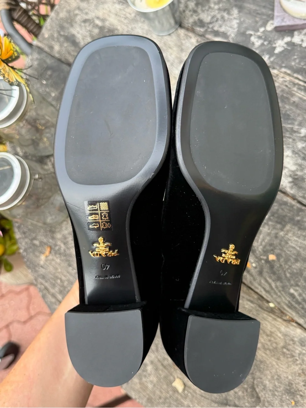 Prada feature velvet